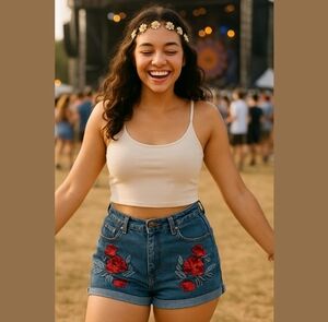- - H&M Coachella jean shorts
